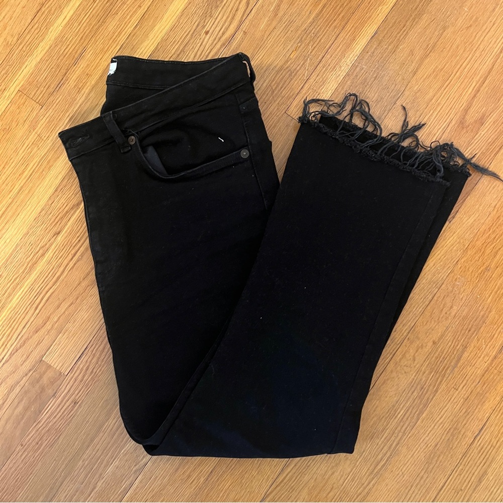 crop Flare black Zara jeans